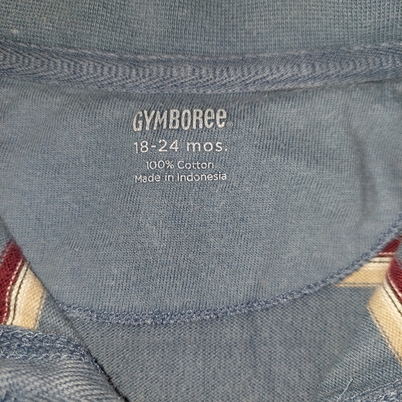 Gymboree Size 18-24M Long Sleeved 3 Button Boys Shirt 100% Cotto - Picture 2 of 3